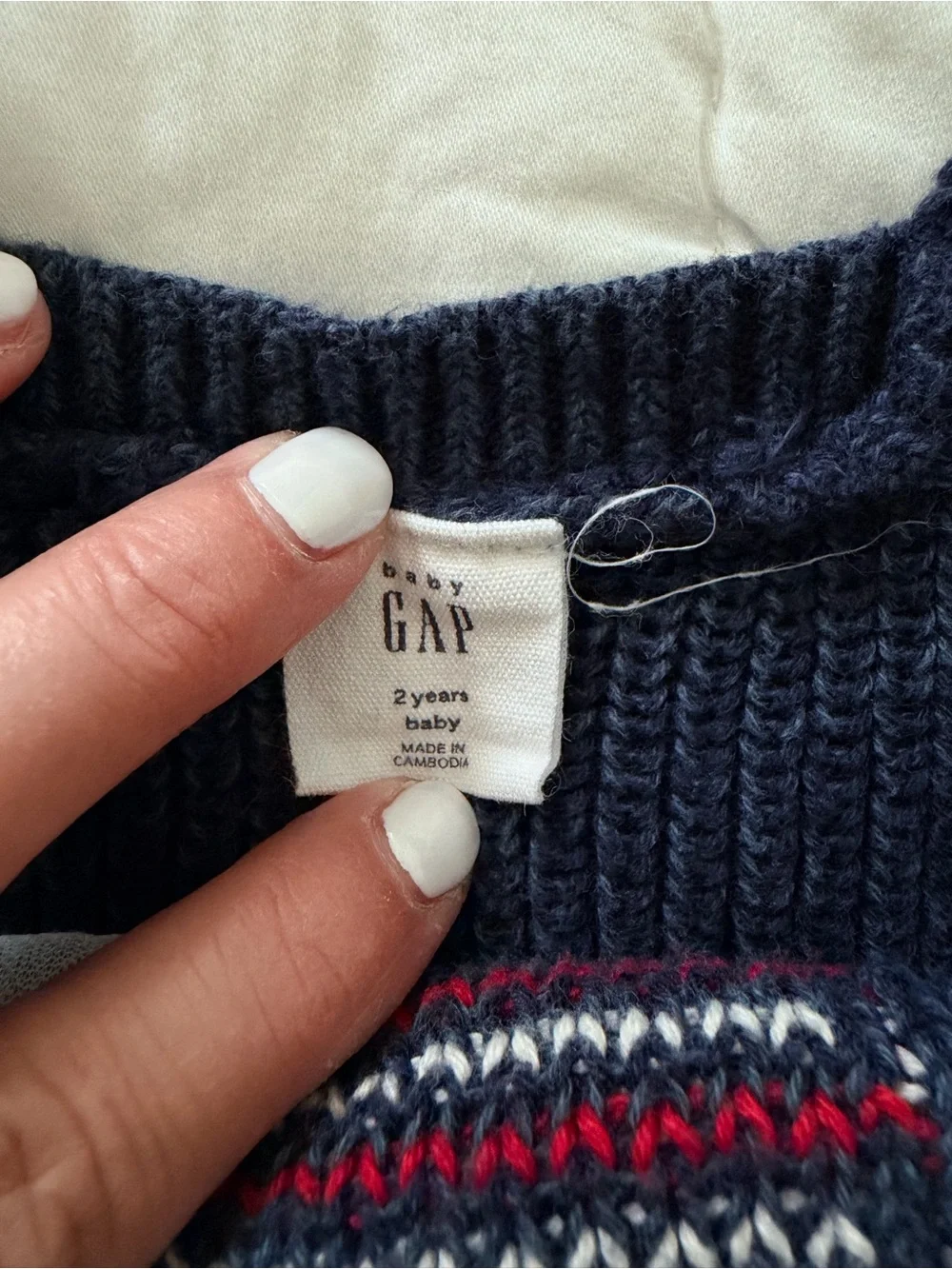 Baby GAP Navy Knit American Flag Tank size 2T